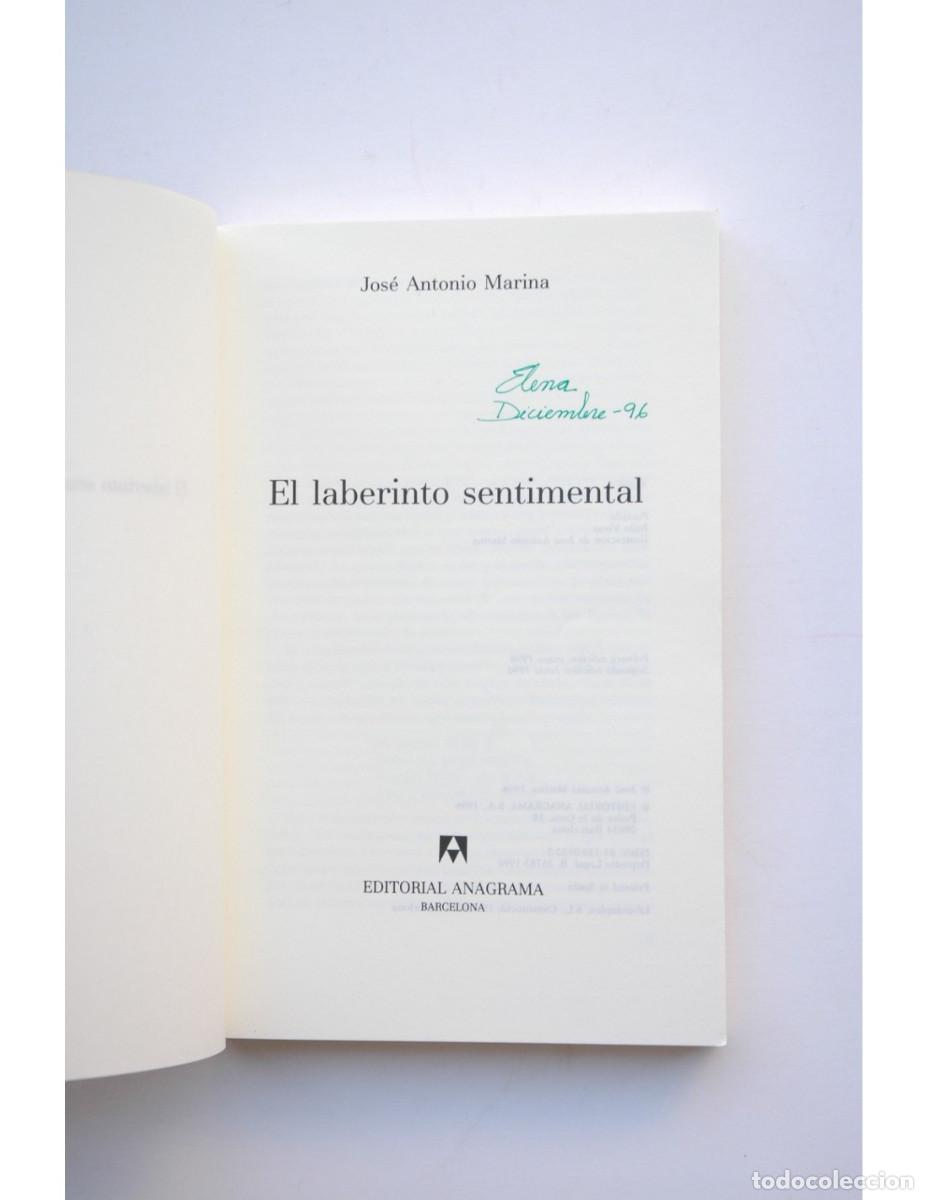 Libros: El laberinto sentimental - MARINA, Jose Antonio - Foto 2