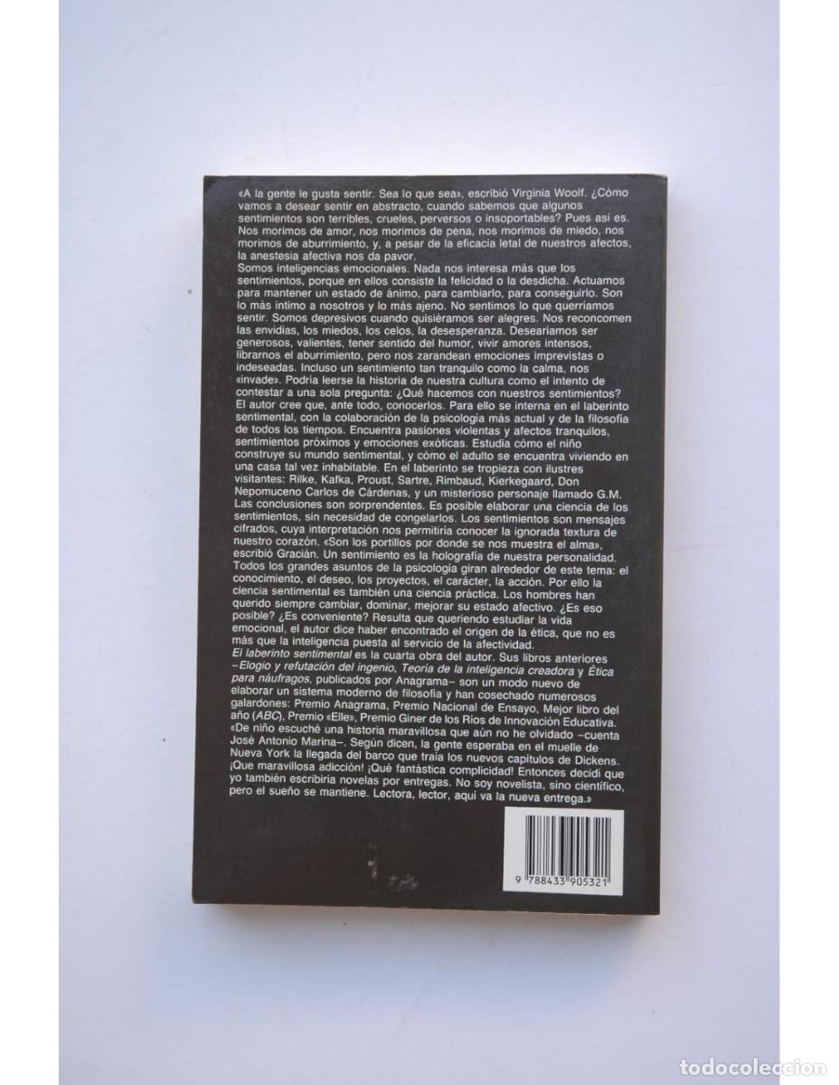 Libros: El laberinto sentimental - MARINA, Jose Antonio - Foto 4