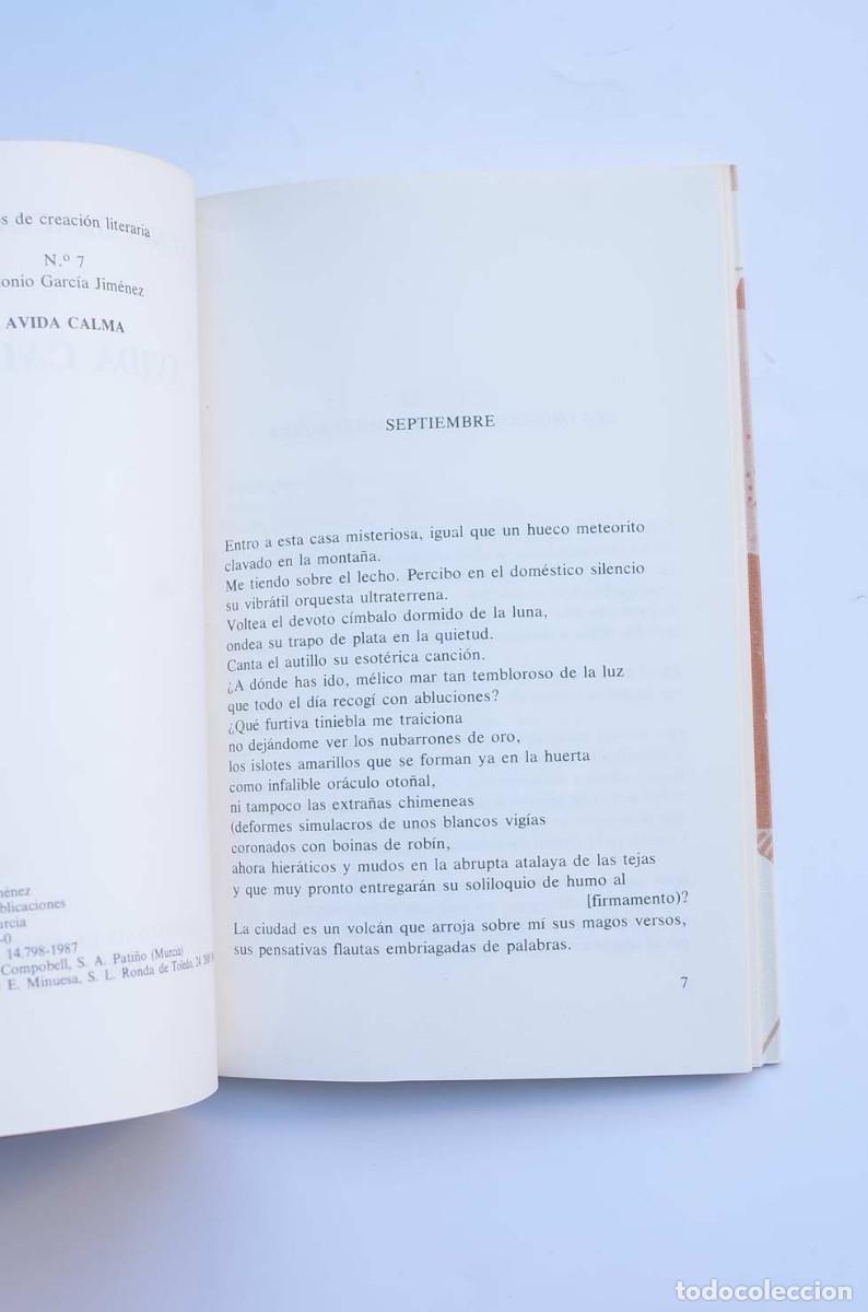 Libros: &Aacute;vida calma - GARC&Iacute;A JIM&Eacute;NEZ, Antonio - Foto 3