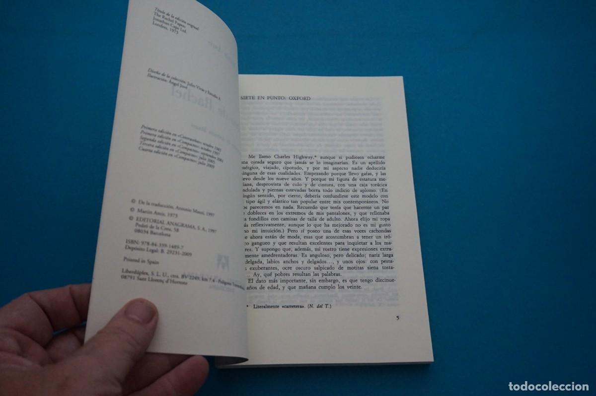 Libros: AMF-33E/ EL LIBRO DE RACHEL - MARTIN AMIS / EDITORIAL ANAGRAMA - Foto 3