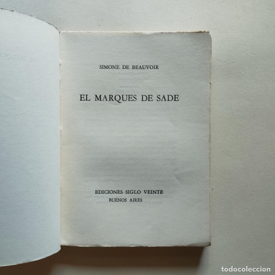 Libros: El Marqu&eacute;s de Sade. - BEAUVOIR, Simone de. - Foto 2