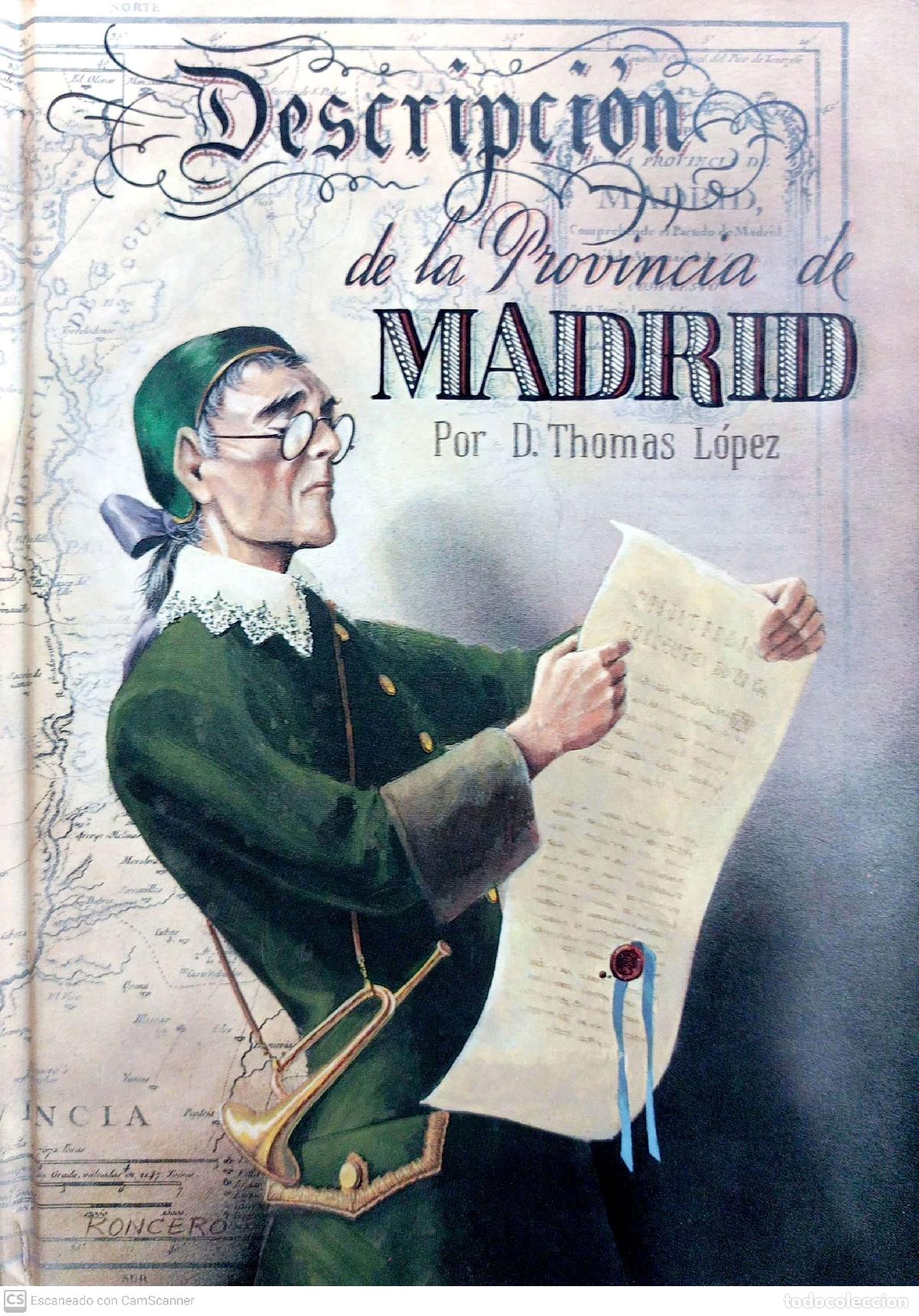 Libros: Descripci&oacute;n de la provincia de Madrid - Thomas L&oacute;pez - Foto 1