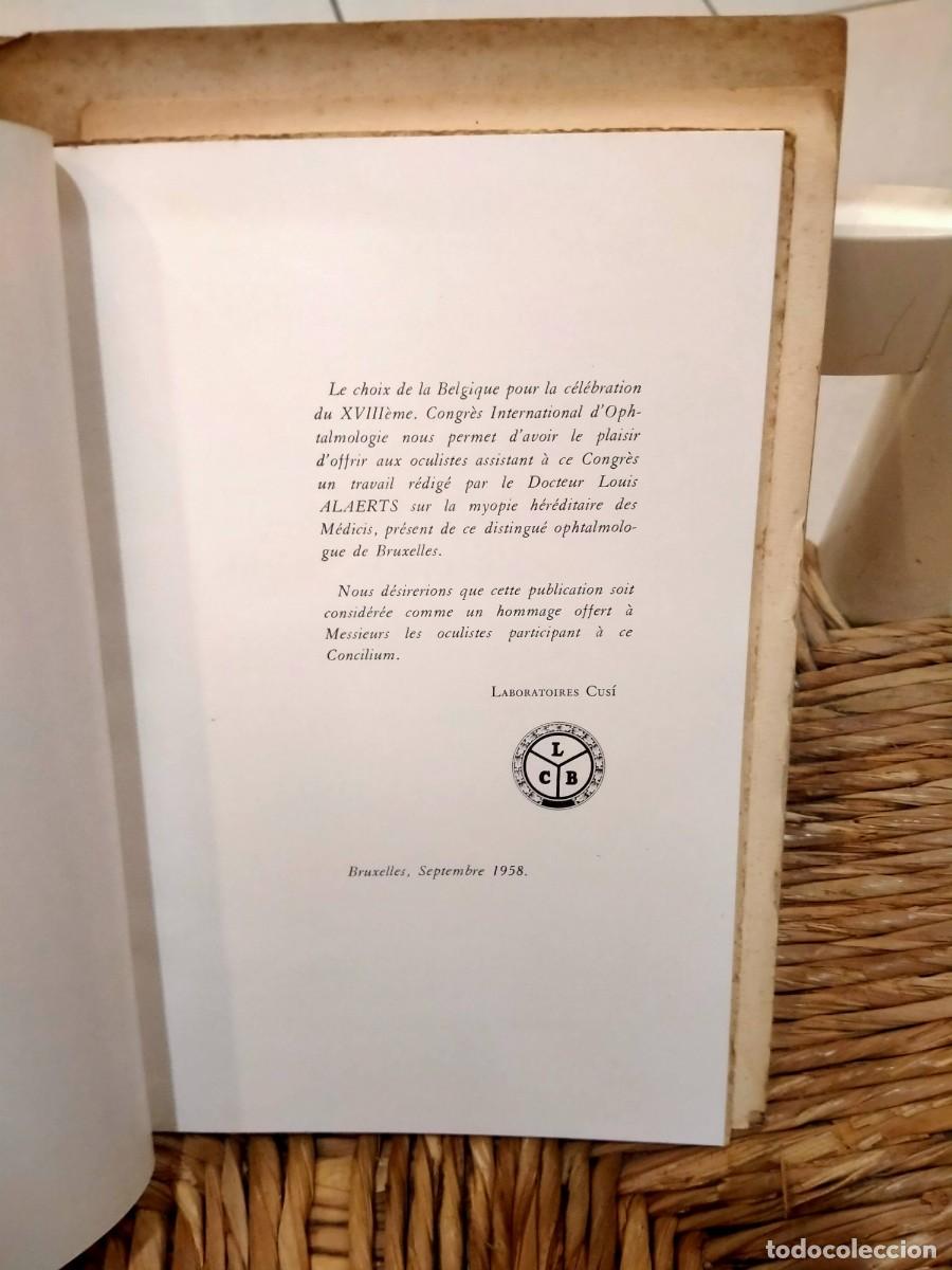 Libros: LA MYOPIE H&Eacute;R&Eacute;DITAIRE DES M&Eacute;DICIS - Foto 3