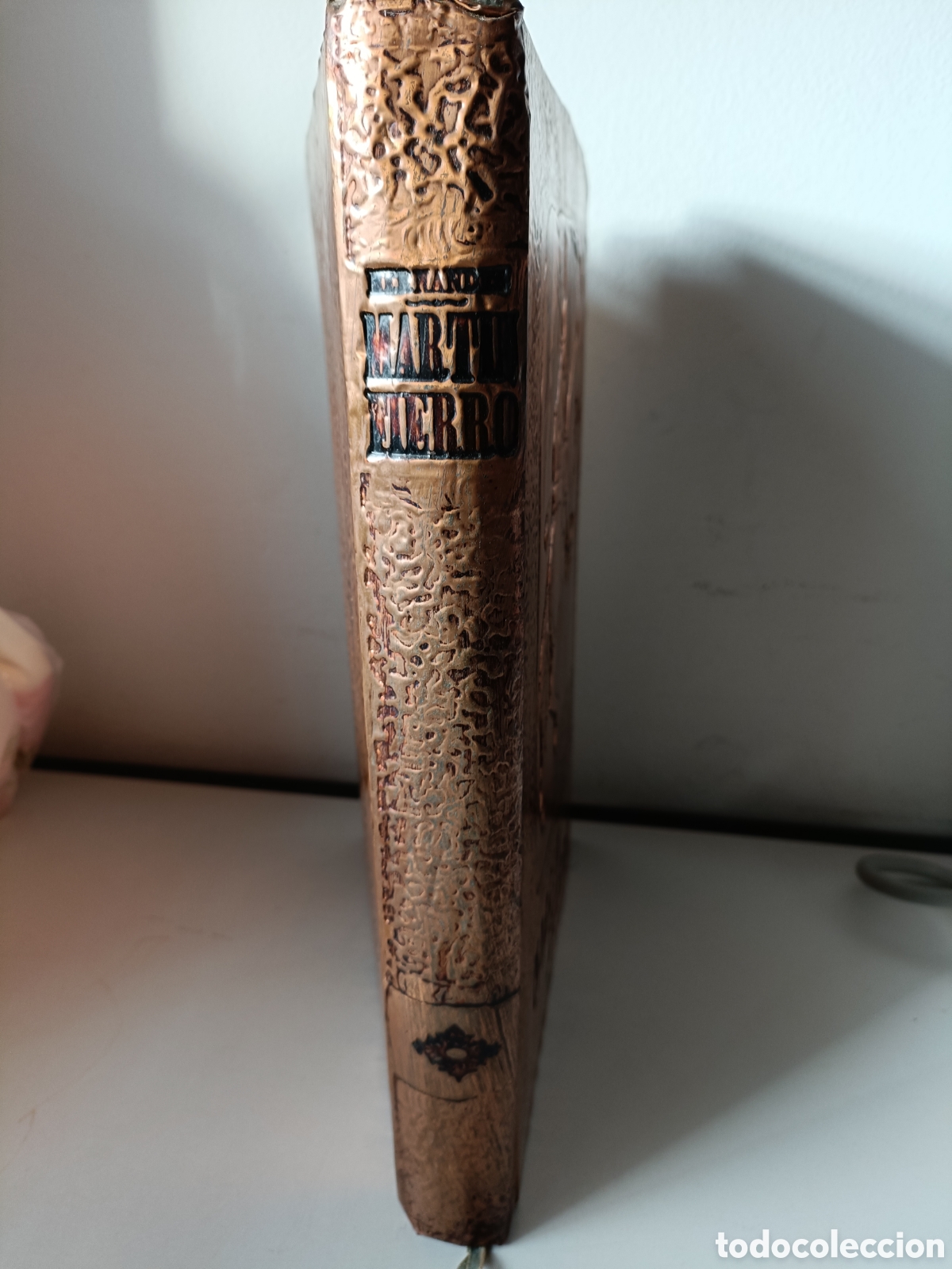 Libros: Mart&iacute;n Fierro tapas repujadas en cobre - Foto 3