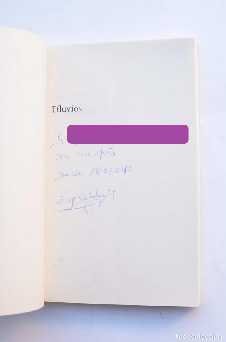 Libros: Efluvios - CORBAL&Aacute;N JARA, Diego - Dedicatoria aut&oacute;grafa del autor - Foto 2
