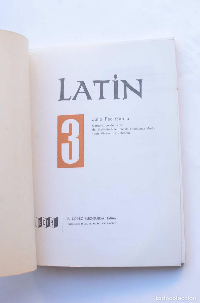 Libros: Latin. Tercer curso de Bachillerato - FEO, Julio - Foto 2