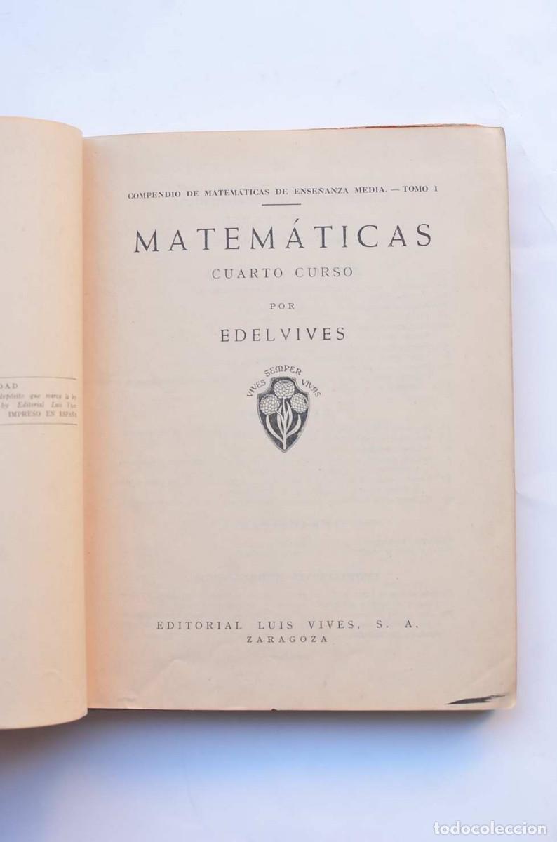 Libros: Matem&aacute;ticas. Cuarto curso - EDELVIVES - Foto 2