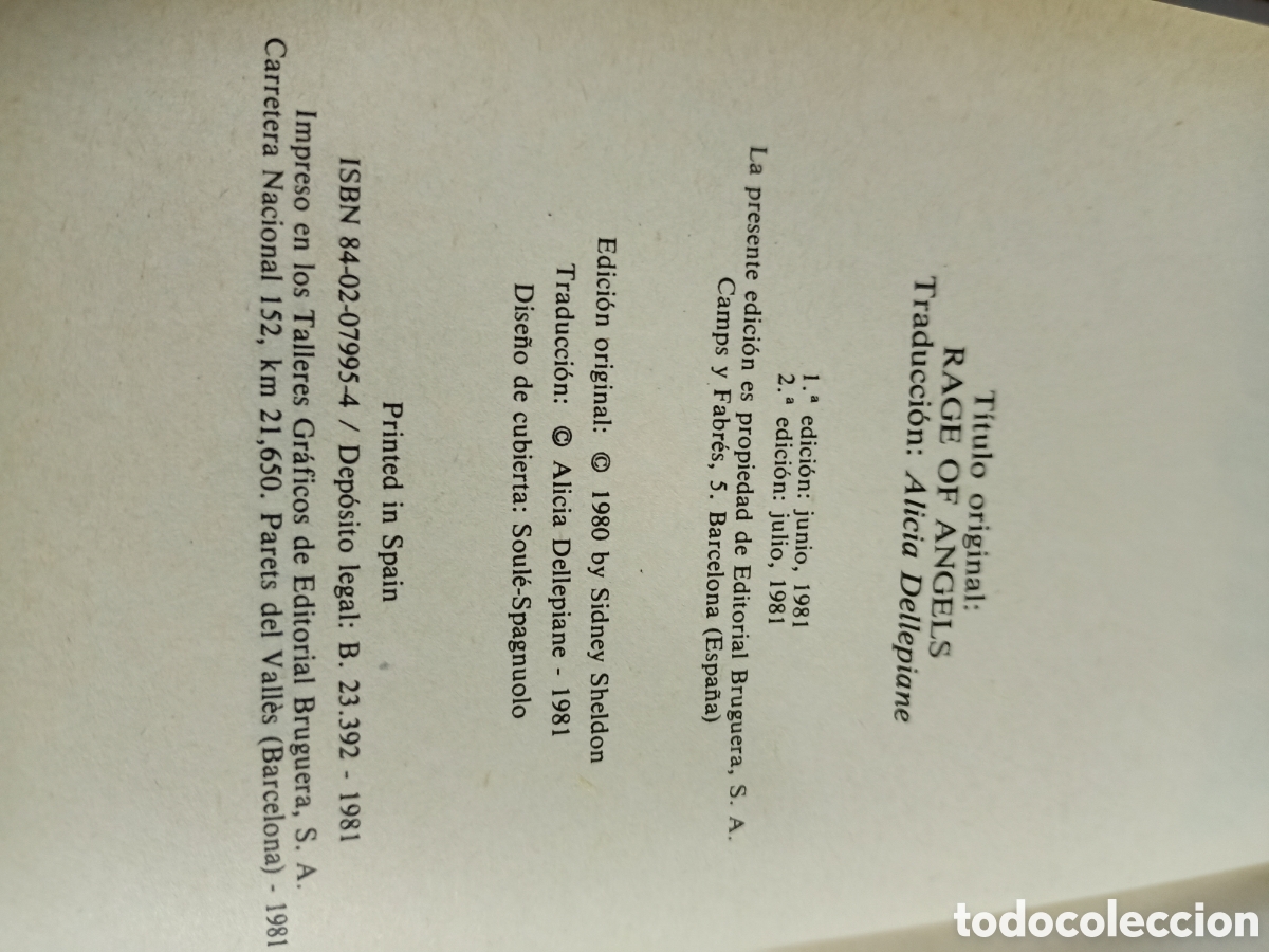Libros: Venganza de angeles - Sidney Sheldon - Foto 4