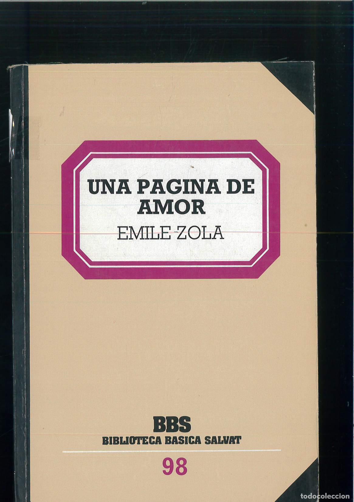Libros: P&aacute;gina de amor, una - ZOLA, &Eacute;mile - Foto 1