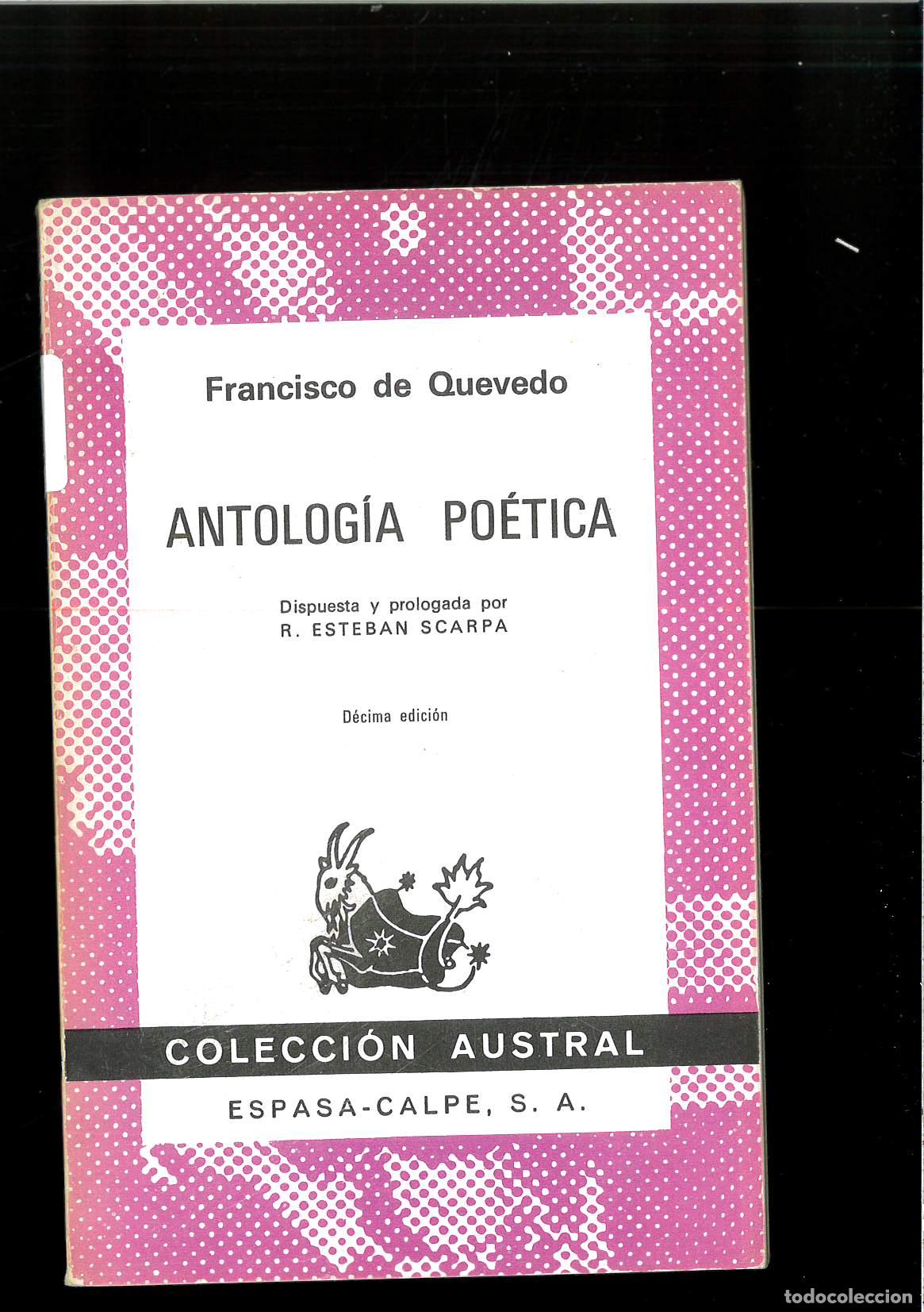 Libros: Antologia Poetica - QUEVEDO, FRANCISCO - Foto 1