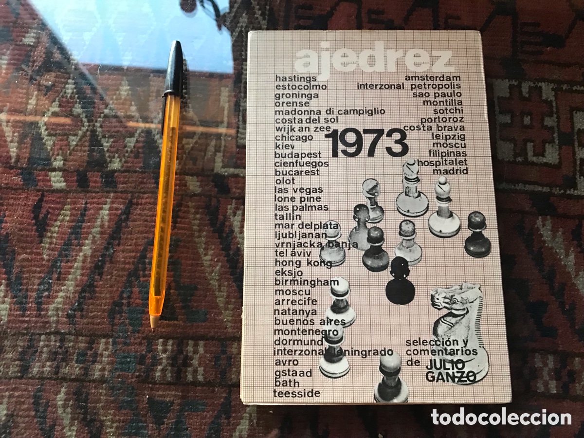 Libros: Julio Ganzo. Ajedrez 1973. Dif&iacute;cil - Foto 1
