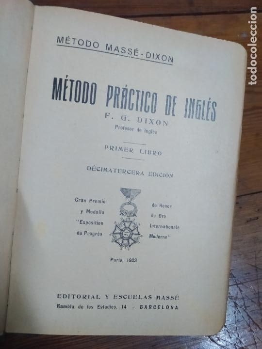 Libros: M&eacute;todo pr&aacute;ctico de ingl&eacute;s. F.G. Dixon. L.32055 - Foto 3