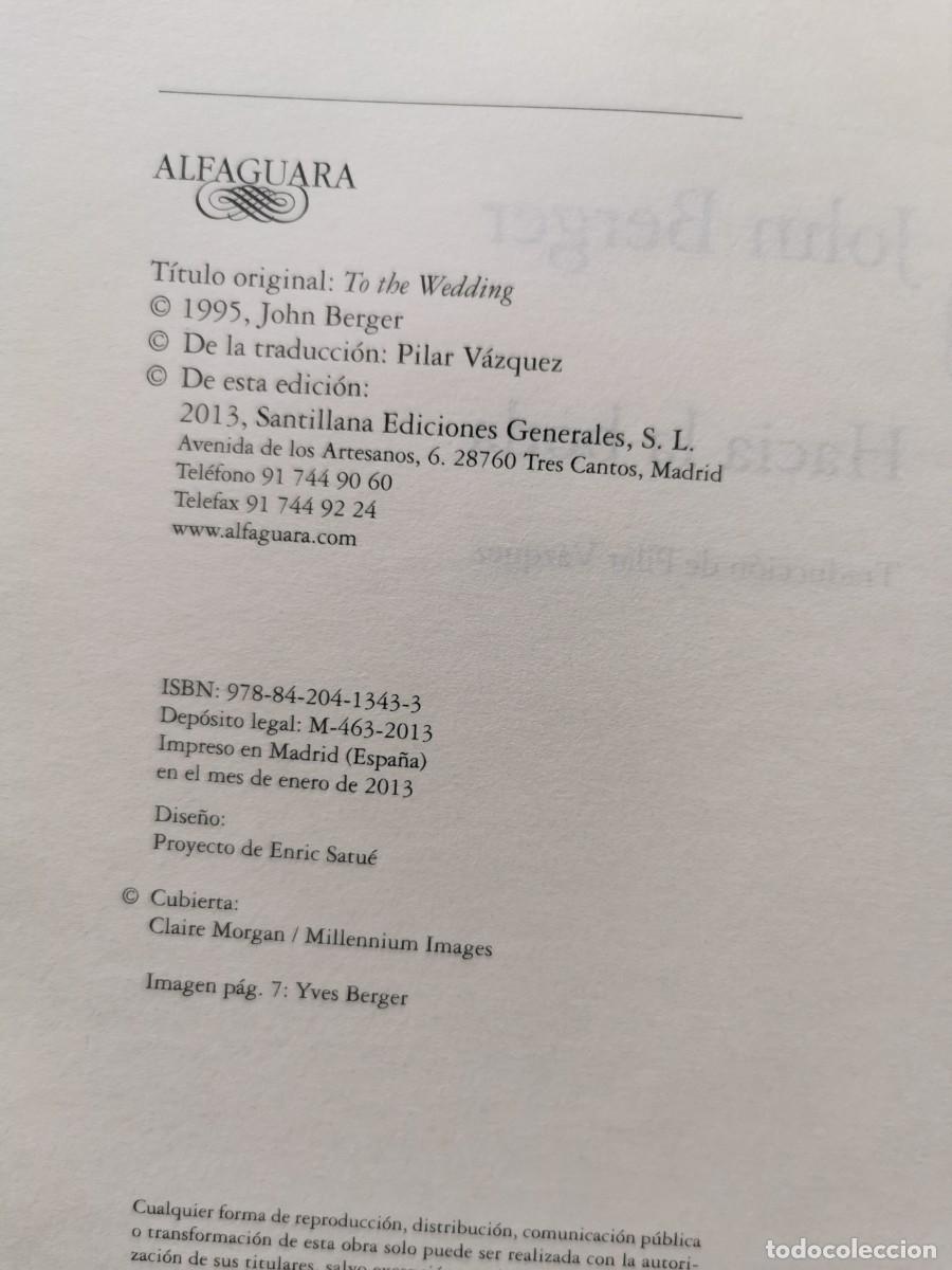 Libros: HACIA LA BODA JOHN BERGER - Foto 3