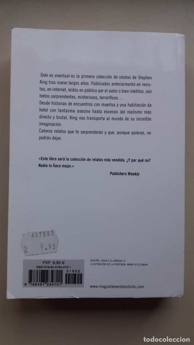Libros: Todo es eventual. 14 relatos oscuros. Stephen King - Foto 2