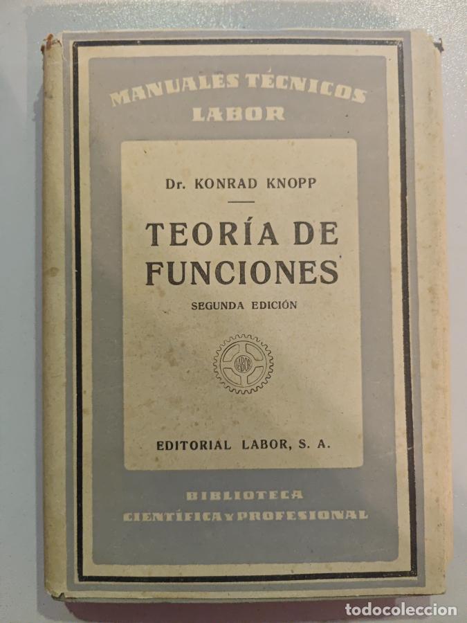 Libros: TEOR&Iacute;A DE FUNCIONES. - Konrad KNOPP. TDK849 - Foto 1
