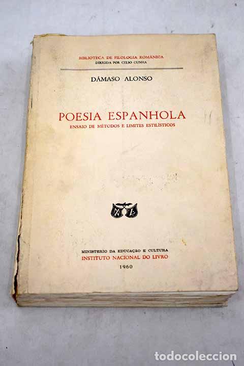 Libros: Poes&iacute;a espanhola.- Alonso, D&aacute;maso - Foto 1