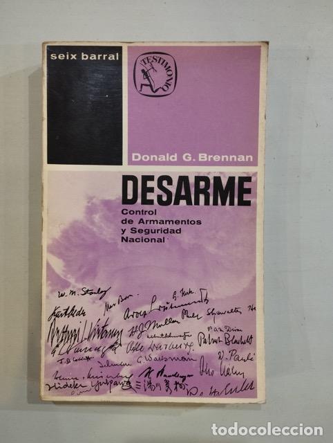 Libri di seconda mano: Donald G. Brennan - Desarme. Control de Armamentos y Seguridad Nacional