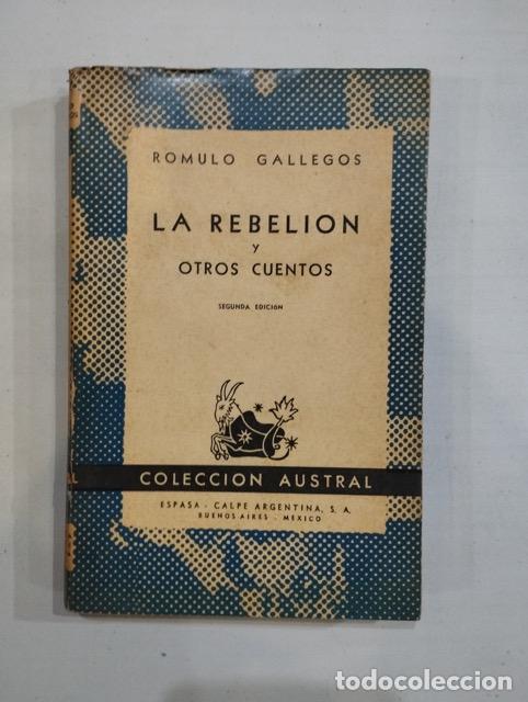 Libros: R&oacute;mulo Gallegos - La rebeli&oacute;n y otros cuentos - Foto 1