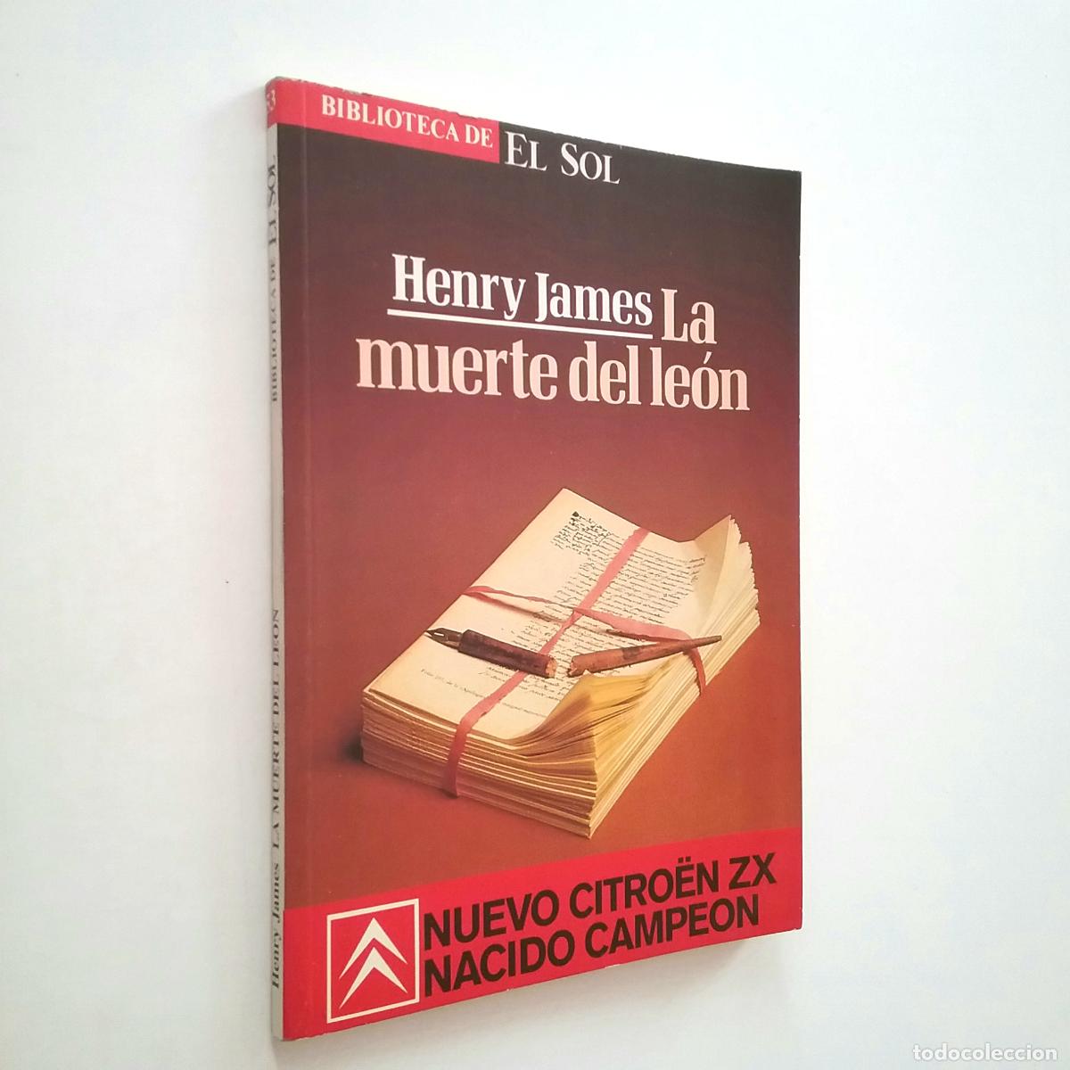 Libros: Henry James - La muerte del le&oacute;n - Foto 1