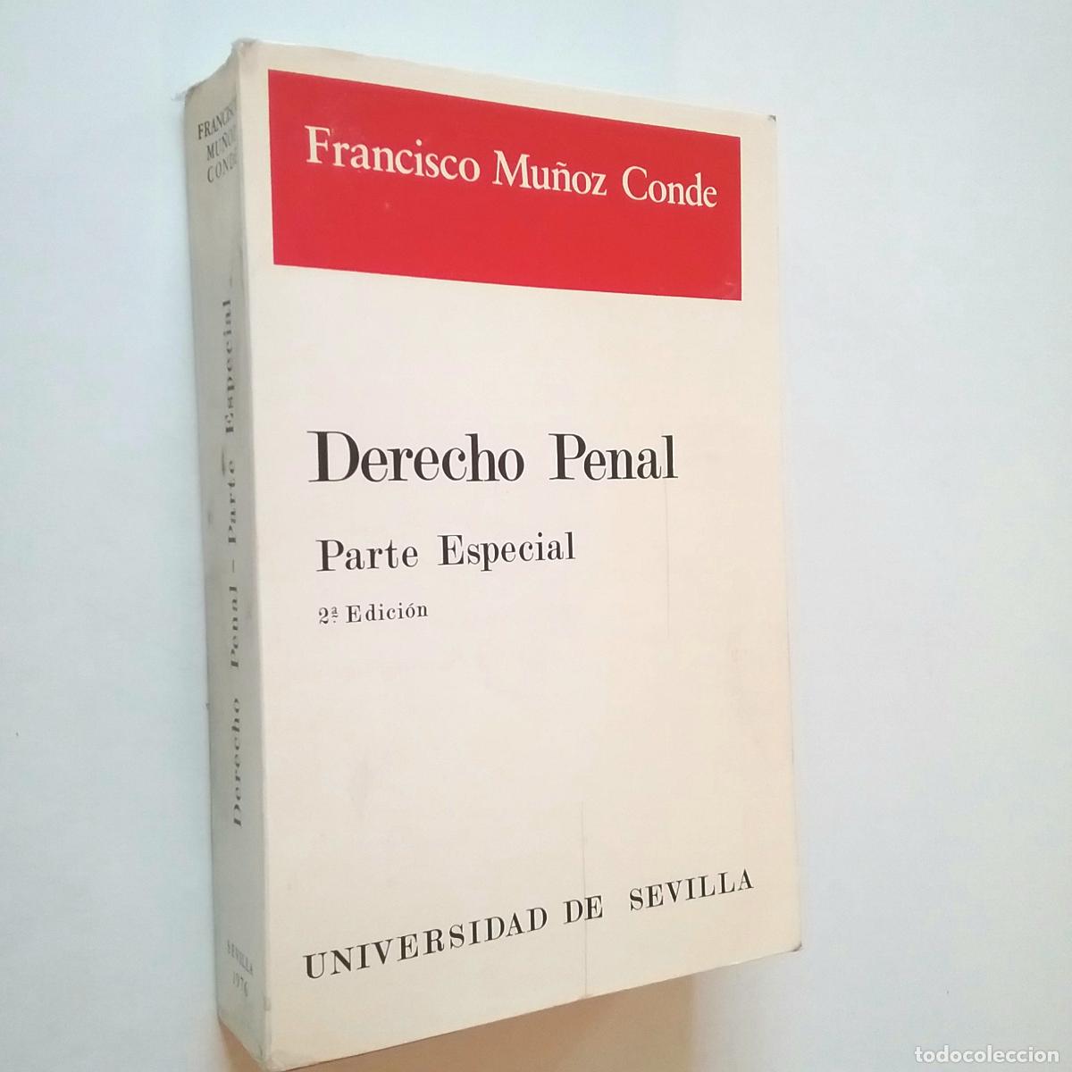 Libros: Francisco Mu&ntilde;oz Conde - Derecho penal. Parte especial - Foto 1