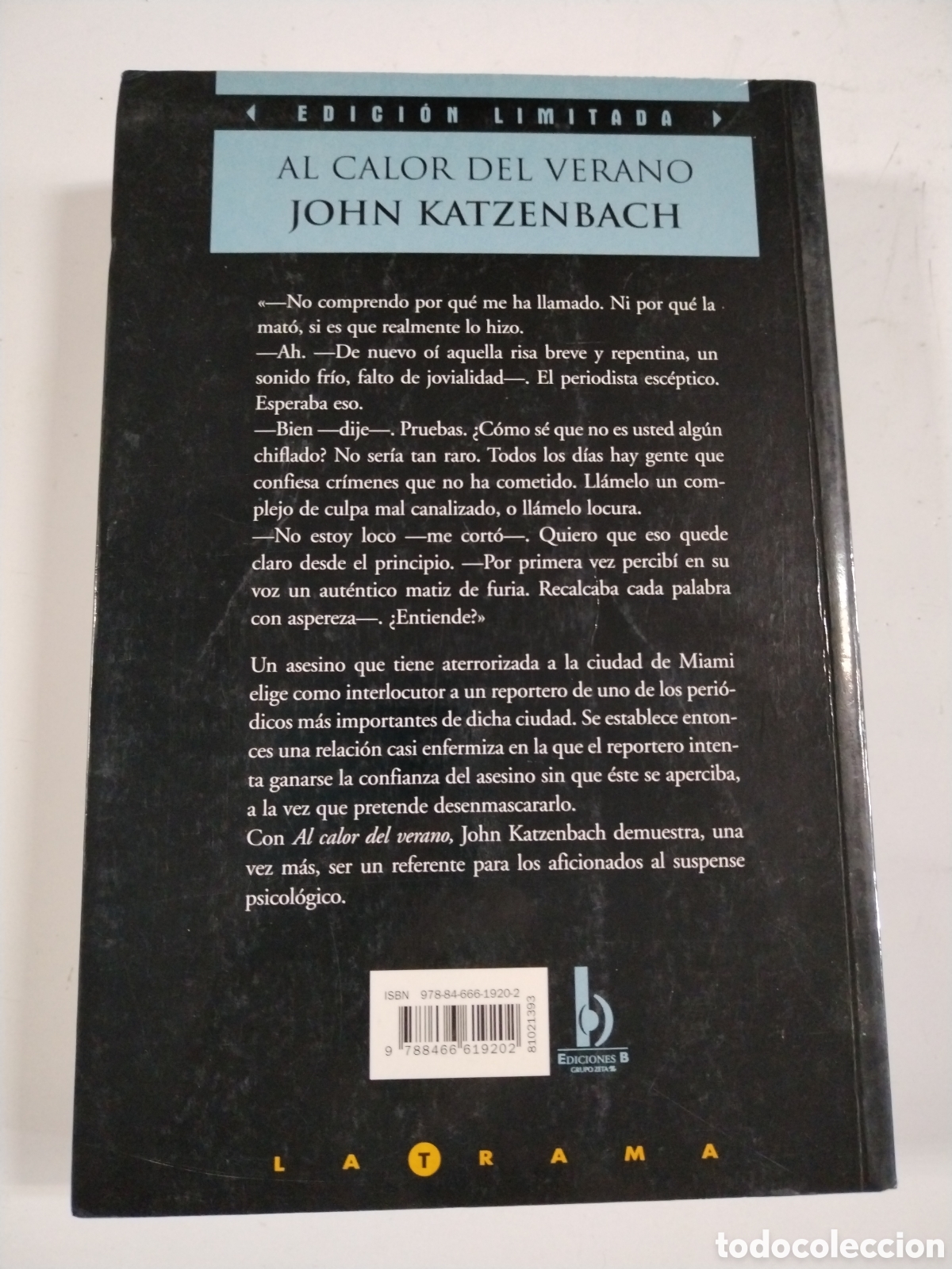 Libros: Al calor del verano. John Katzenbach. CL - Foto 2