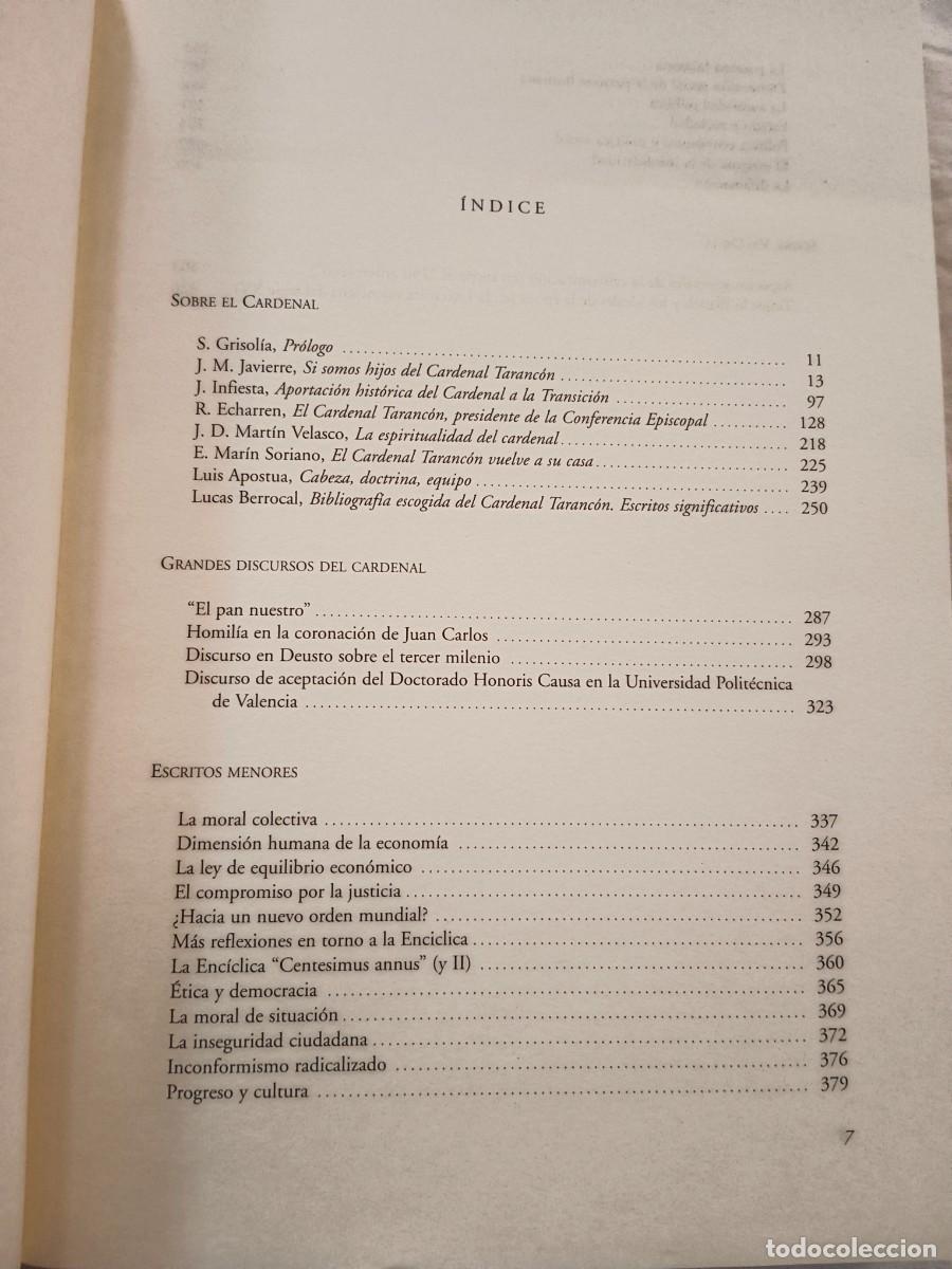 Libros: HOMENAJE AL CARDENAL TARANCON 1907 - 1994 - VV.AA. - Foto 2