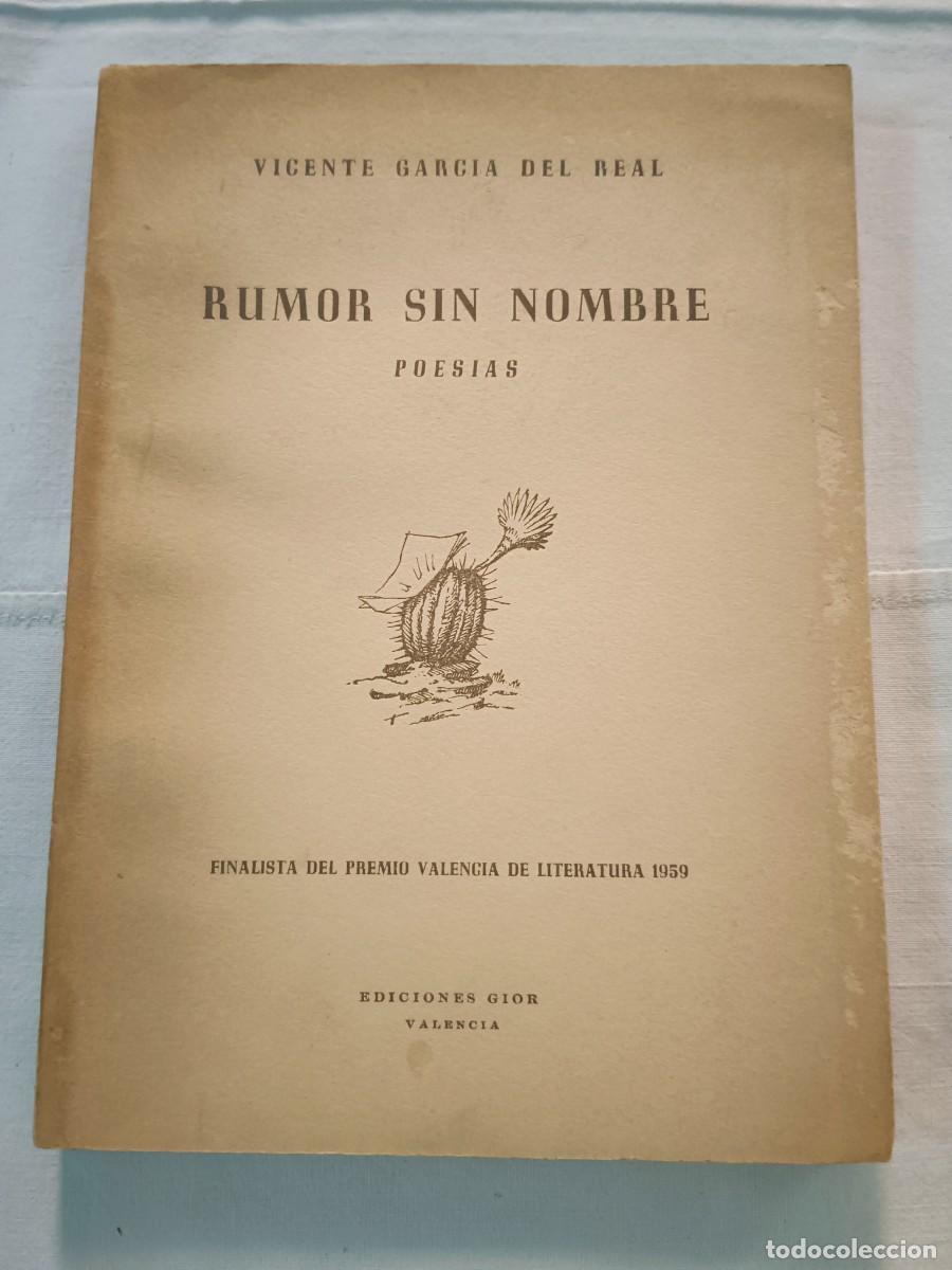 Livros em segunda m&atilde;o: RUMOR SIN NOMBRE - POESIAS - Vicente Garcia del Real
