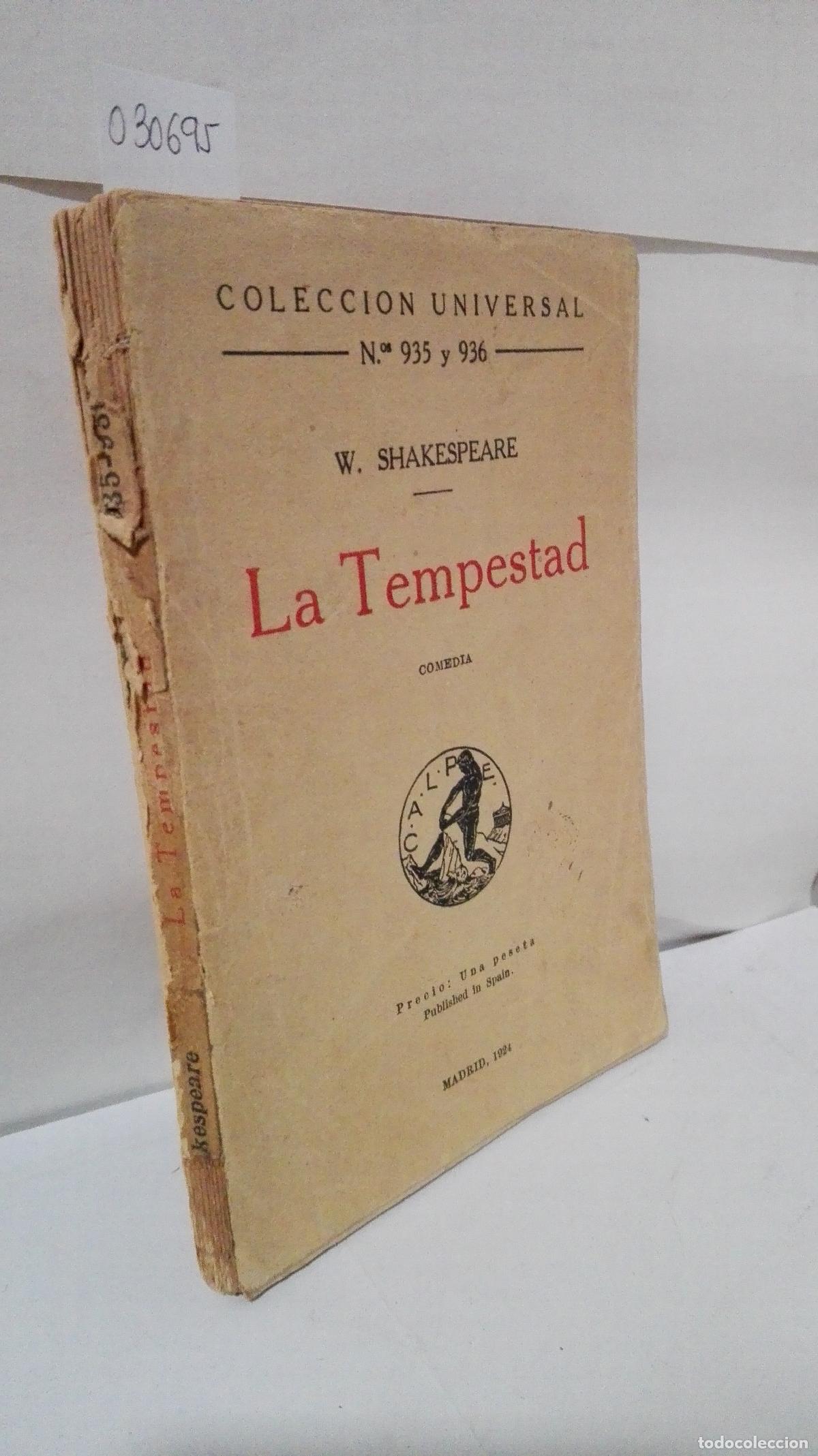 Libros: LA TEMPESTAD (COLECCION UNIVERSAL) - Shakespeare, W. - Foto 1