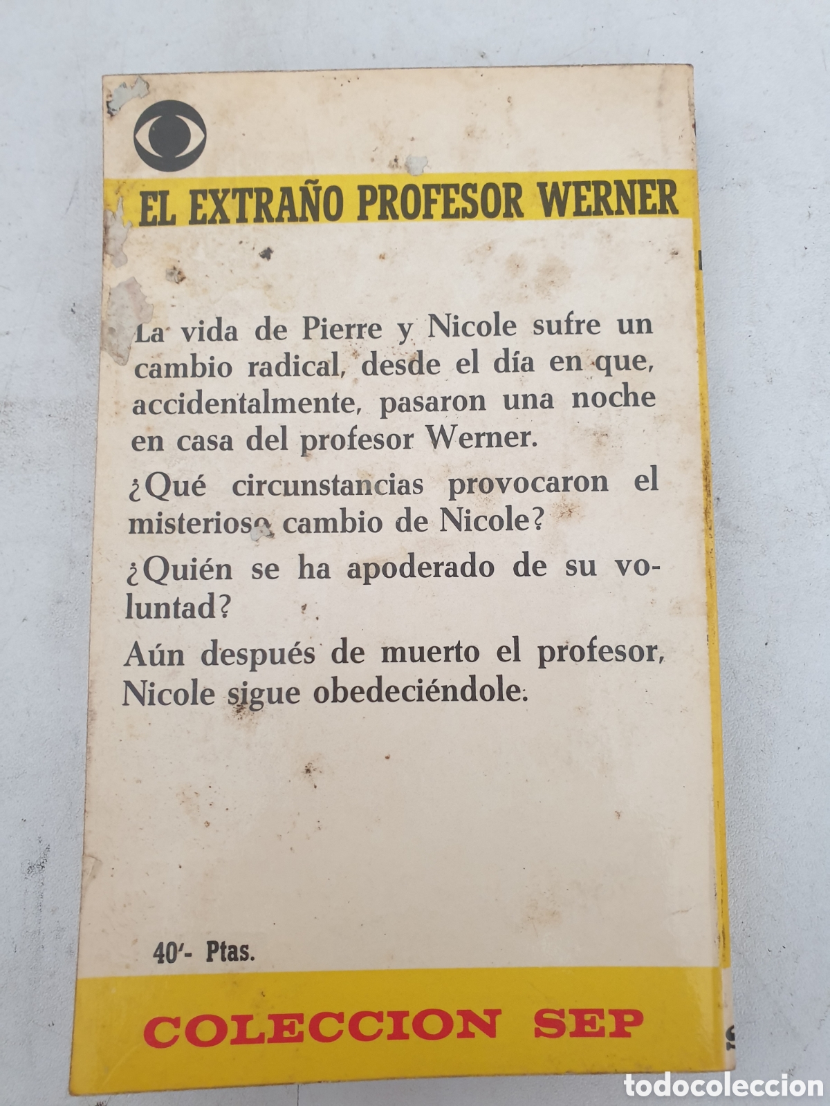 Libros: EL EXTRA&Ntilde;O PROFESOR WERNER. COLECCI&Oacute;N SEP TERROR - Foto 2