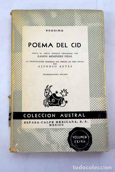Libros: Poema del Cid: : Espasa-Calpe. - Foto 1