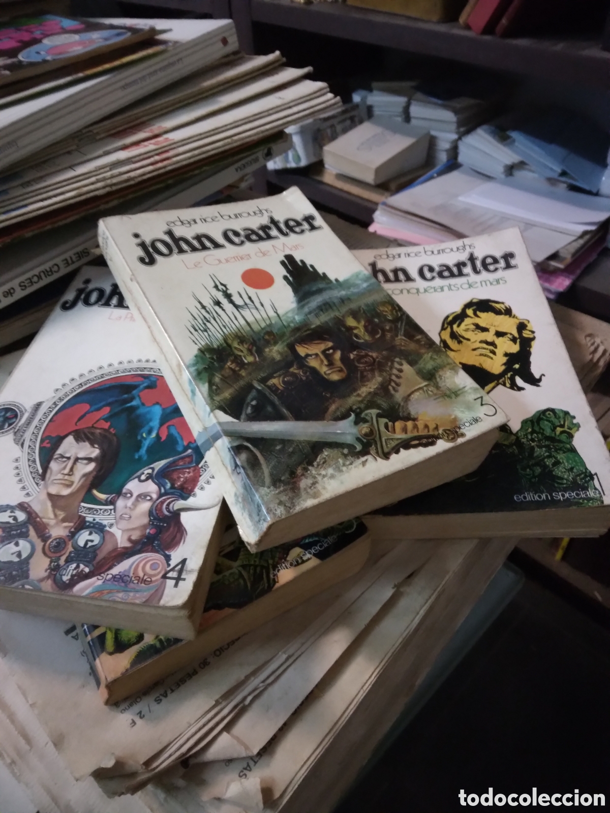 Libros: Edgar Rice Burroughs, John Carter,en franc&eacute;s, tomos 1,3,4, y 5 - Foto 1