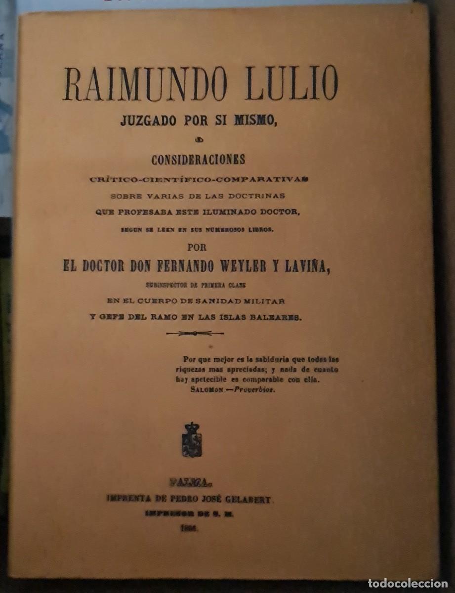 Libros: Raimundo Lulio. Ramon Llull - Foto 1