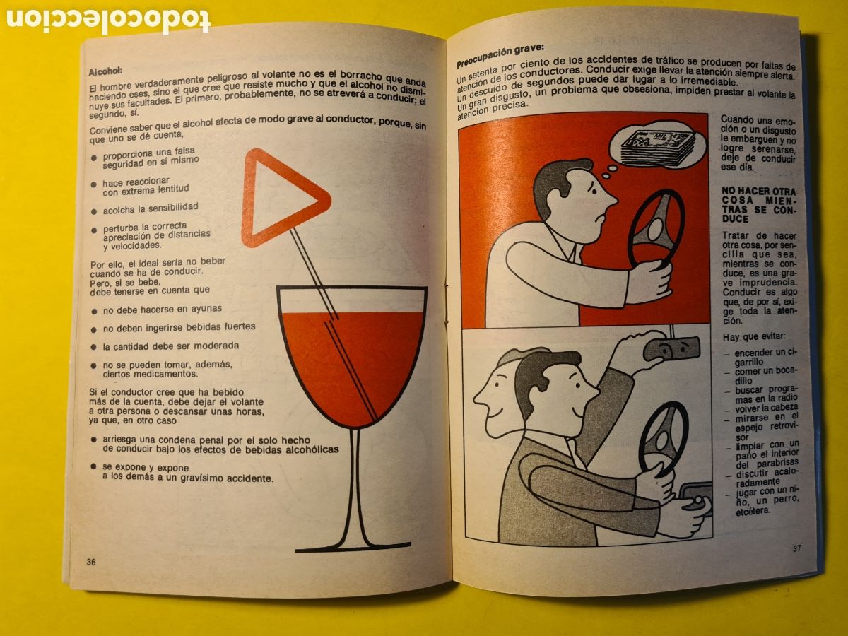 Libros: MANUAL DEL CONDUCTOR - DIRECCION GENERAL DE TRAFICO - A&Ntilde;O 1978 - Foto 3