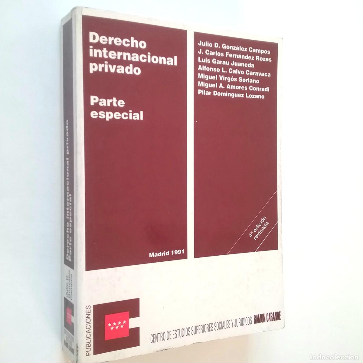 Libros: VV. AA. - Derecho internacional privado. Parte especial - Foto 1