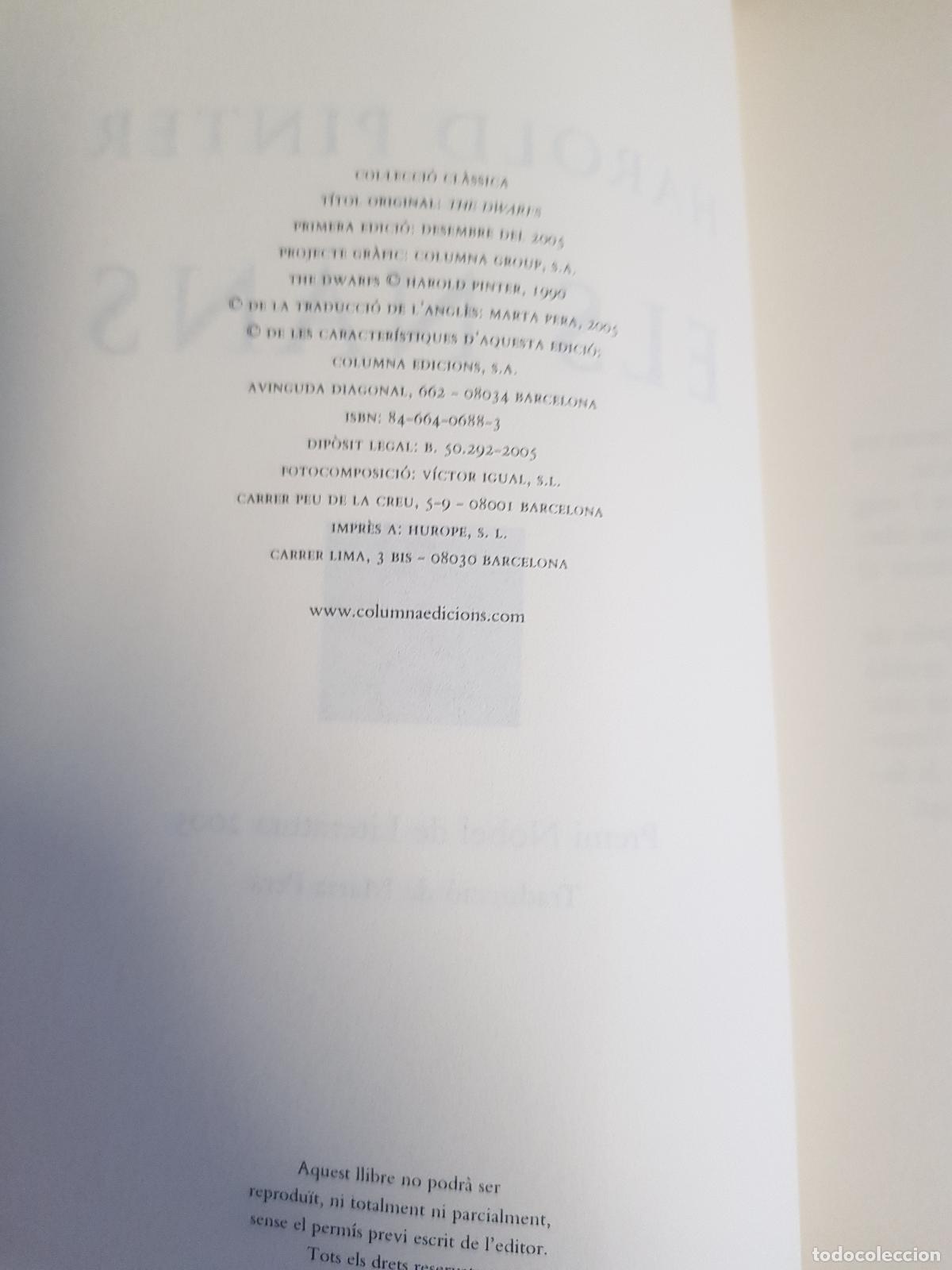 Libros: Els nans - Harold Pinter - Foto 6