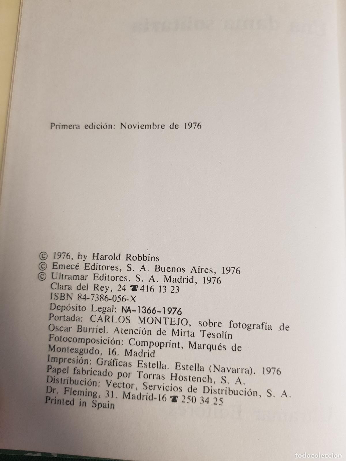 Libros: Una dama solitaria - Harold Robbins - Foto 4