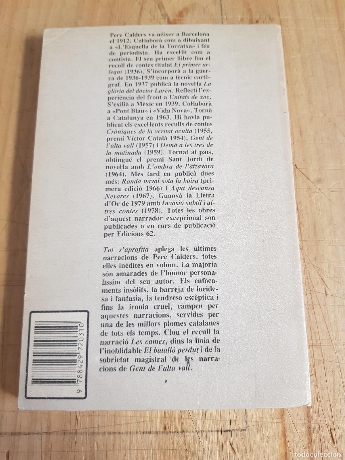 Libros: Tot saprofita - Pere Calders - Foto 2