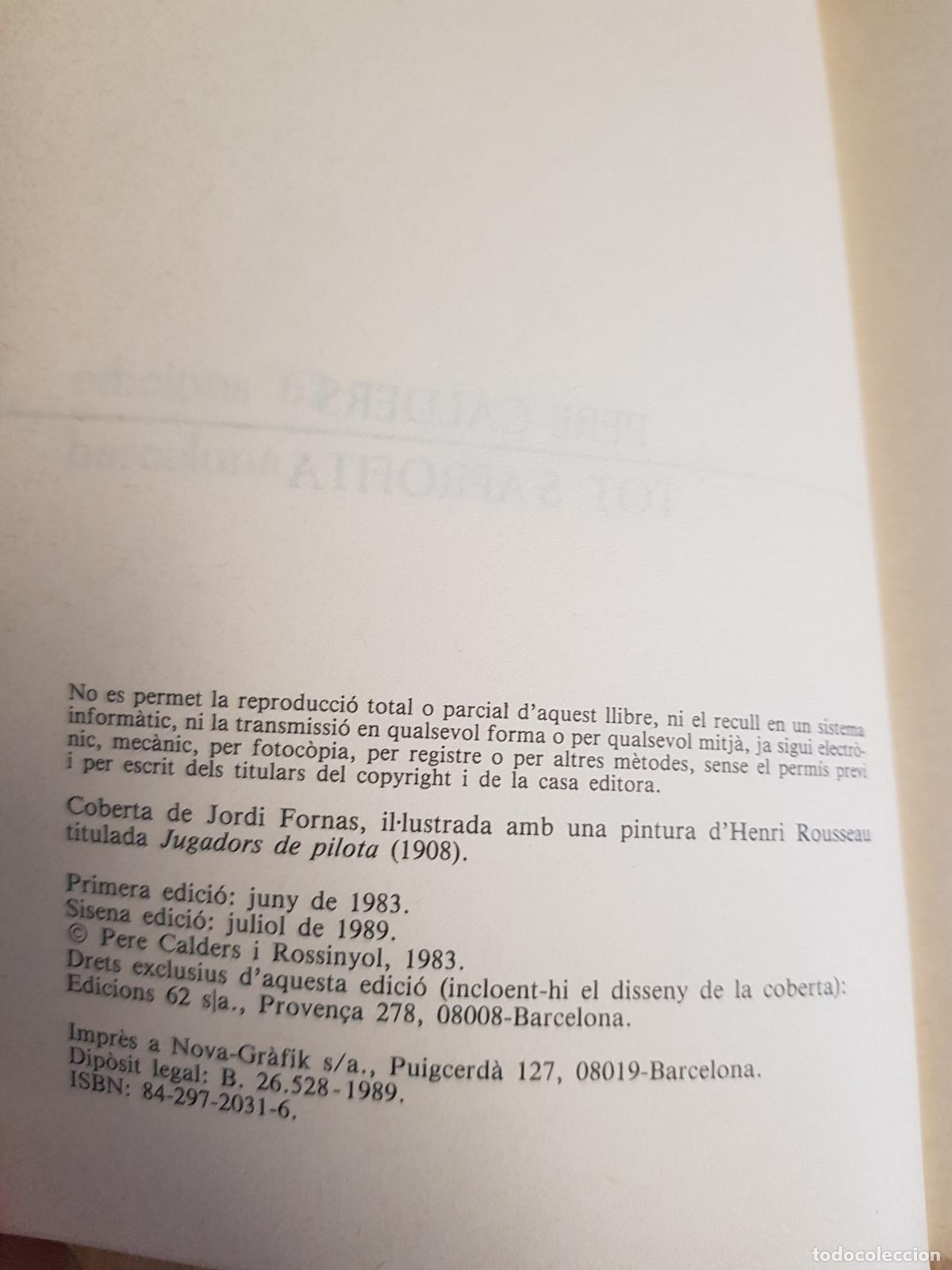 Libros: Tot saprofita - Pere Calders - Foto 4