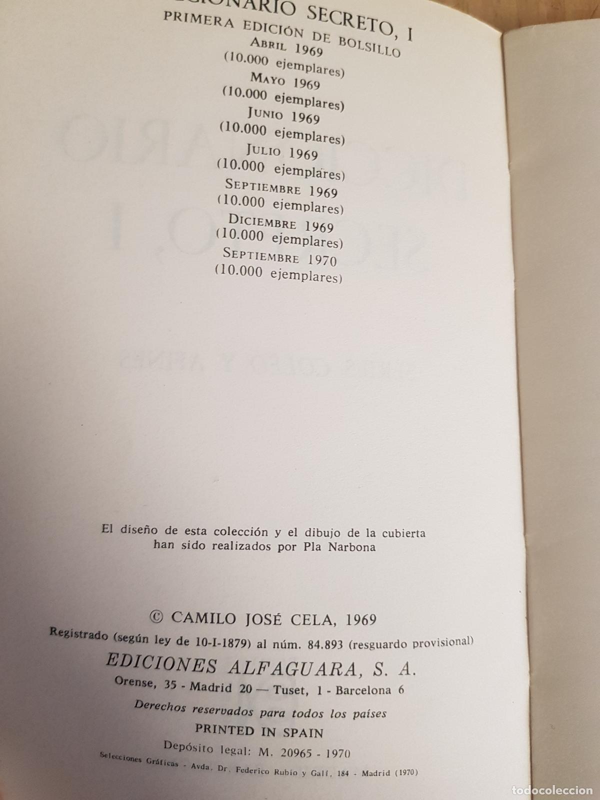 Libros: Diccionario secreto, I - Camilo Jos&eacute; Cela - Foto 4