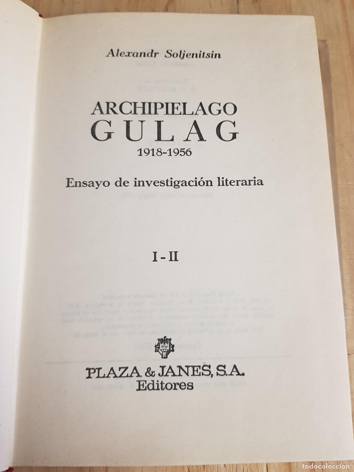Libros: Archipi&eacute;lago Gulag - Alexander Soljenitsin - Foto 2