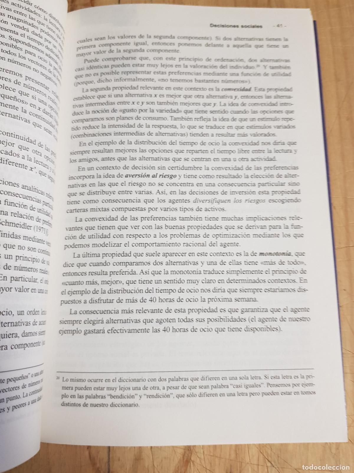 Libros: Decisiones sociales - Antonio Villar - Foto 5
