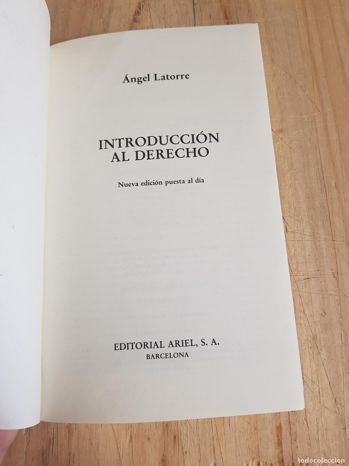 Libros: Introducci&oacute;n al derecho - Angel Latorre - Foto 4