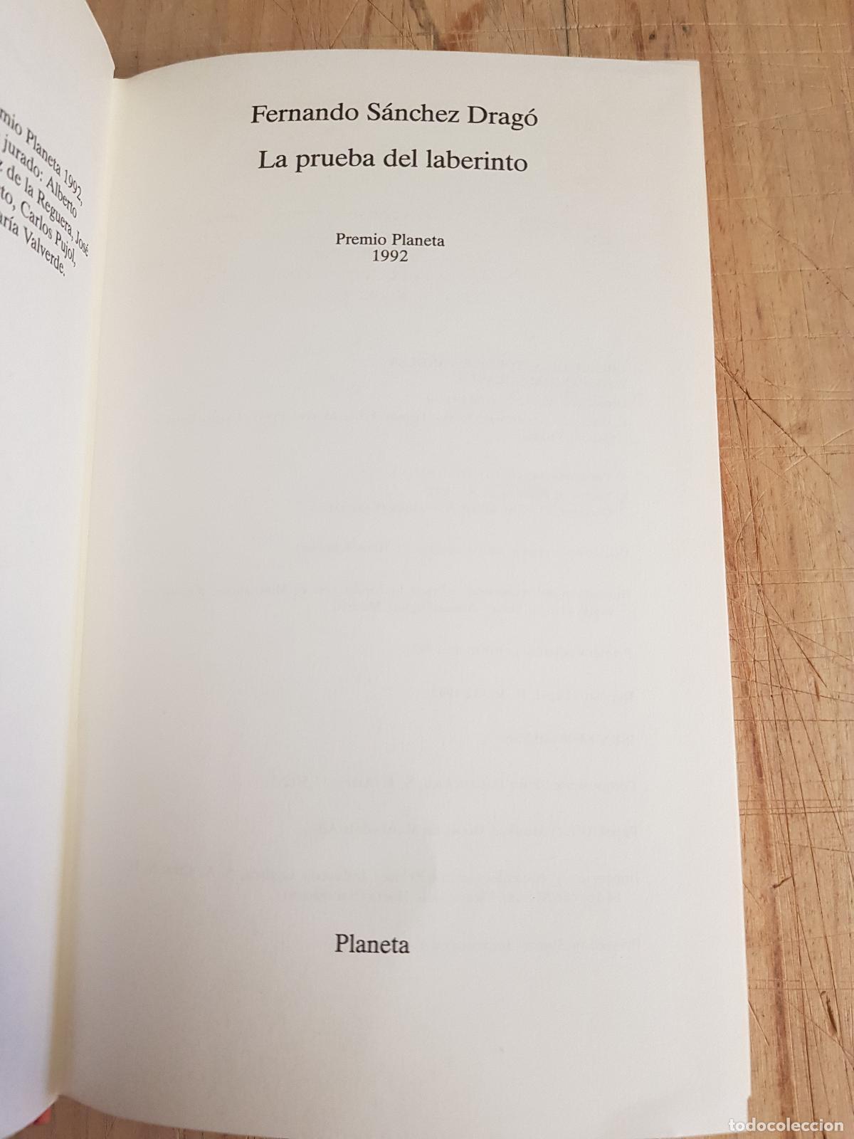 Libros: La prueba del laberinto - Fernando S&aacute;nchez Drag&oacute; - Foto 2