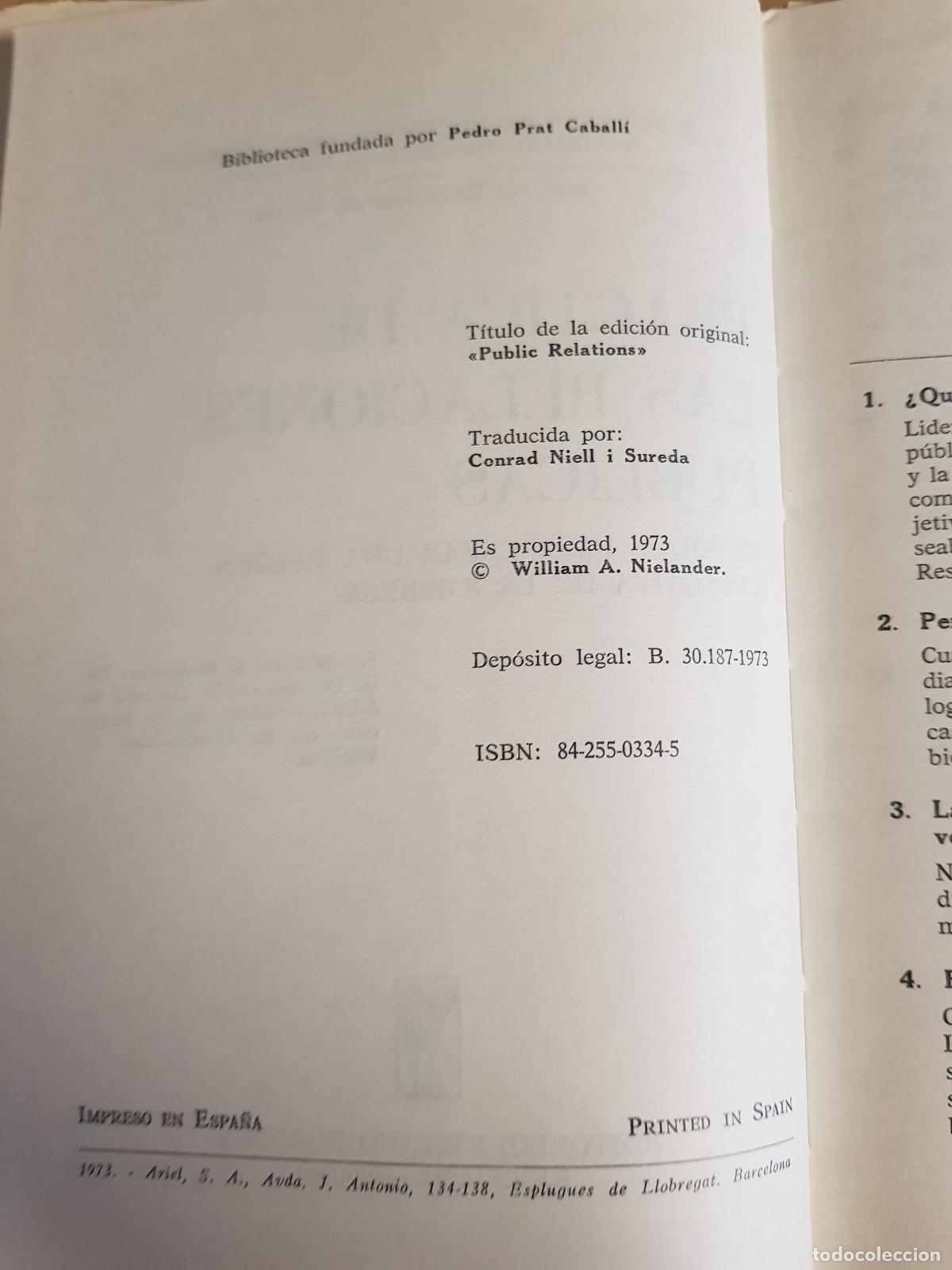 Libros: Practica de las relaciones publicas - W. A. Nielander - Foto 4