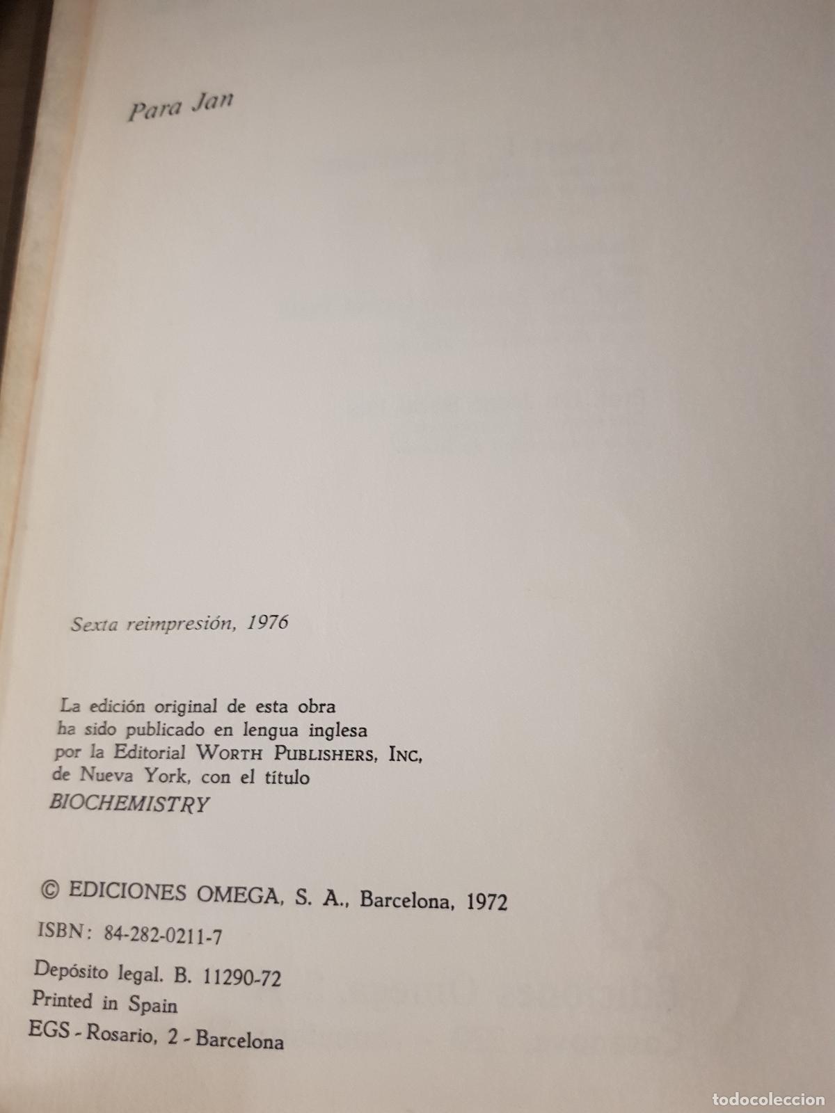Libros: Bioqu&iacute;mica. Las bases moleculares de la estructura y funci&oacute;n celular - Foto 2