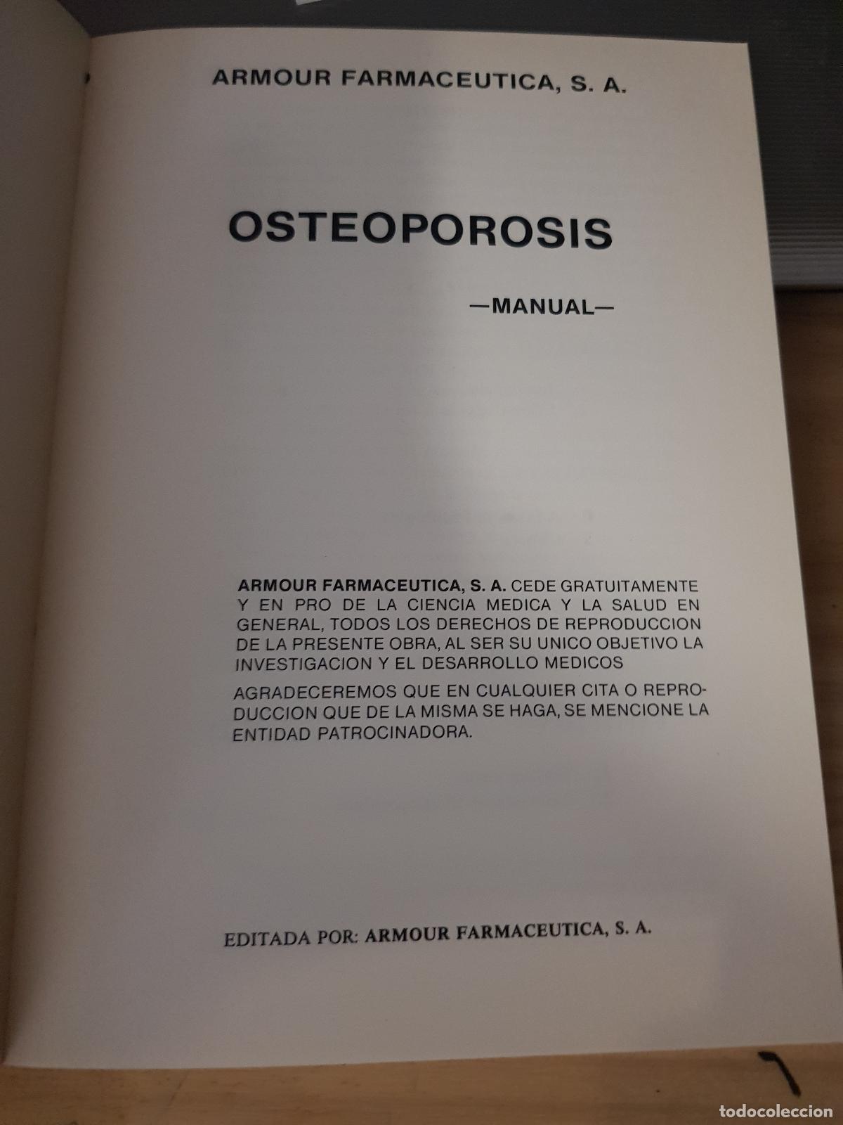 Libros: Osteoporosis - Armour Farmaceutica, s.a. - Foto 2