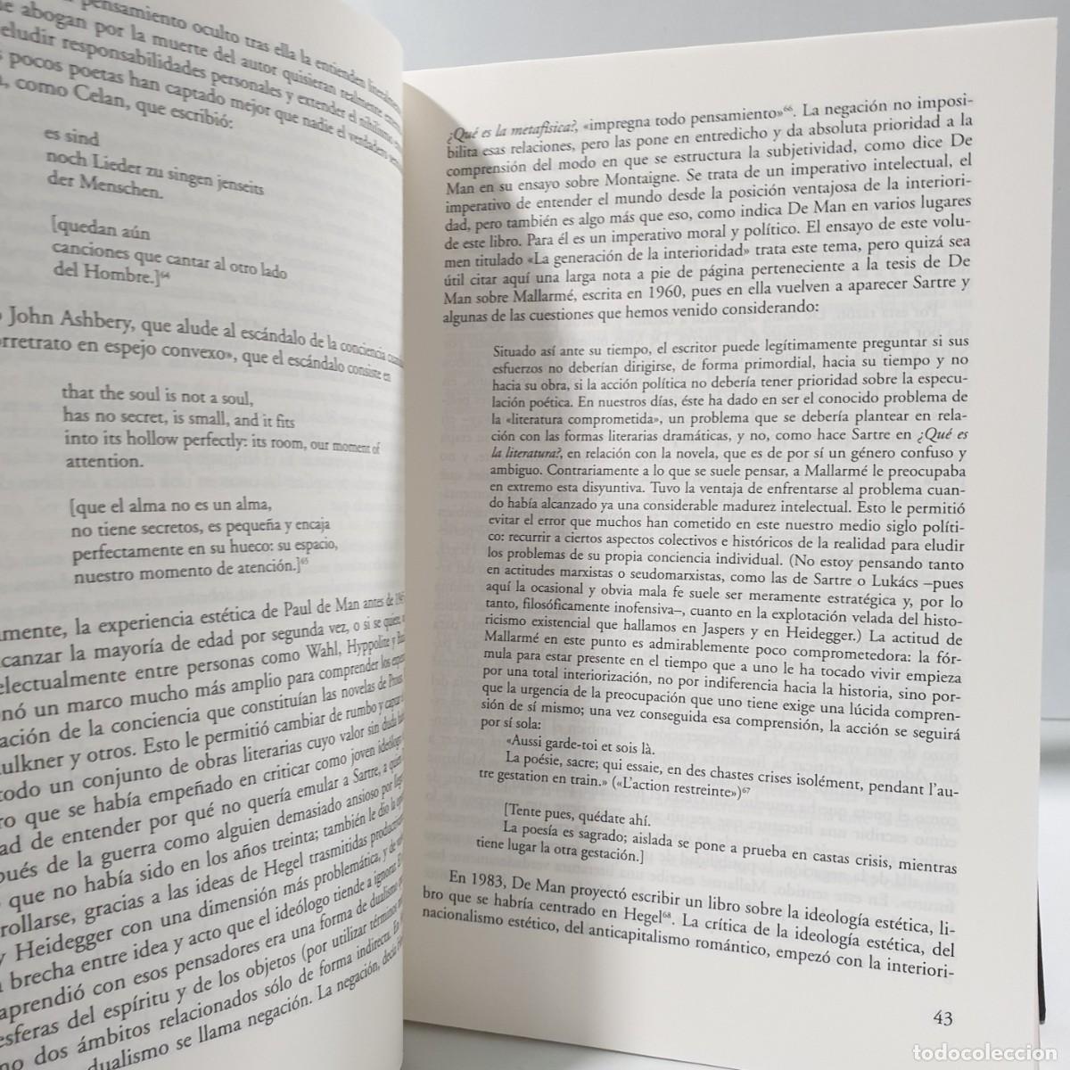 Libros: ESCRITOS CR&Iacute;TICOS - Paul de Man - Foto 7