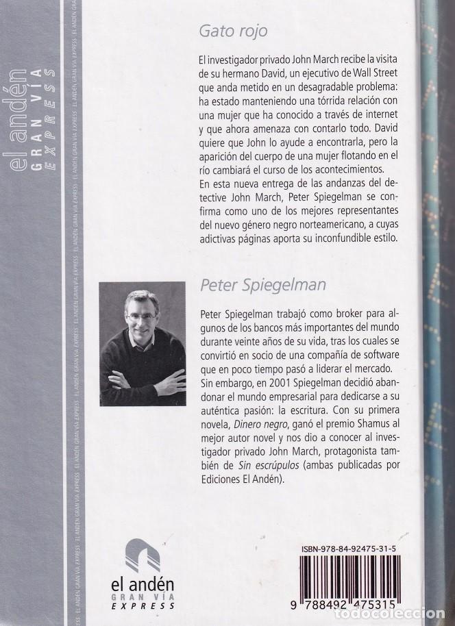 Libros: Gato rojo - Peter Spiegelman - Foto 2