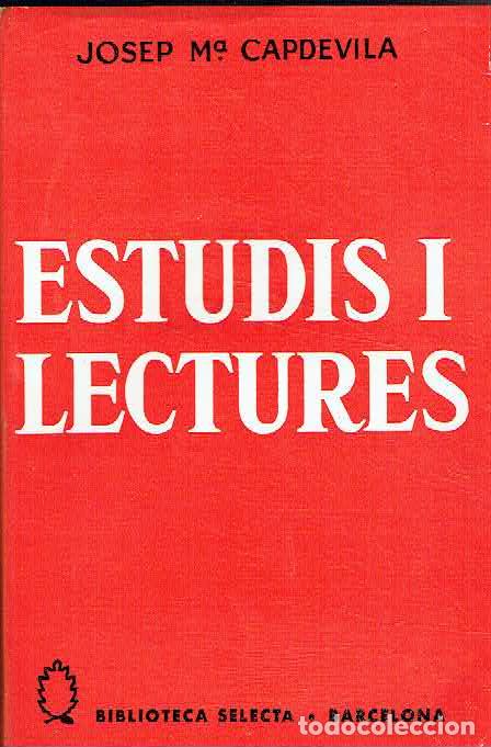 Libros: Josep Maria Capdevila.. - Estudis i lectures.. - Foto 1