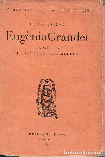 Libros: Honor&eacute; de Balzac.. - Eug&egrave;nia Grandet.. - Foto 1